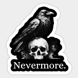 Nevermore raven Sticker